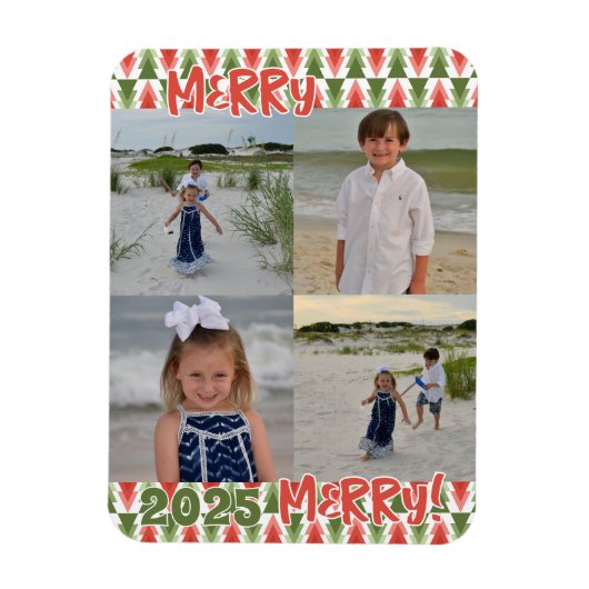 Magnet Flexible Geometric Christmas Tree Grove (Vertical)