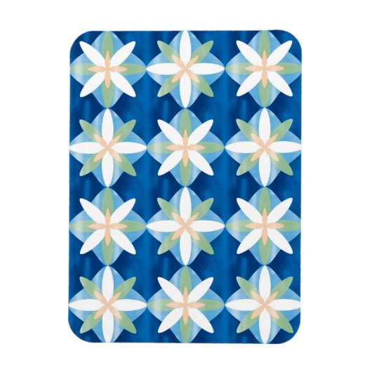 Magnet Flexible Geometric diamond flowers (Vertical)