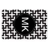 Magnet Flexible Géométrie noir et blanc (Horizontal)