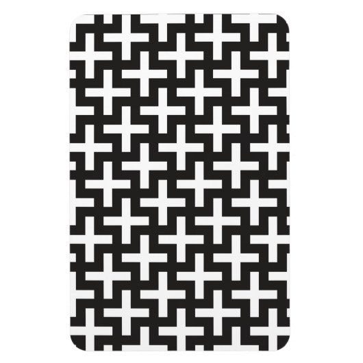 Magnet Flexible Géométrie noir et blanc (Vertical)