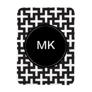 Magnet Flexible Géométrie noir et blanc