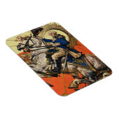 Magnet Flexible George Washington à cheval (Côté Droit)