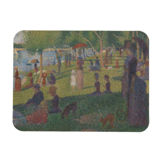 Magnet Flexible Georges Pierre Seurat | Etudier pour un dimanche s (Horizontal)