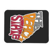 Magnet Flexible Georgia Surnom Word Art (Horizontal)