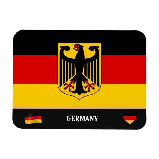 Magnet Flexible German Flag & German country travel / Germany (Horizontal)