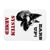 Magnet Flexible German Shepherd Secourt Central Tx drôle aimant 3x (Horizontal)