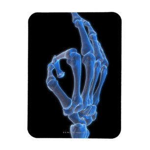 Magnet Flexible Geste de main squelettique
