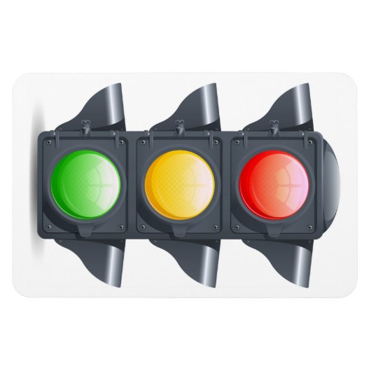 Magnet Flexible Gestion de classe de la lumière de trafic enseigna (Horizontal)
