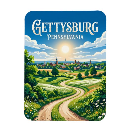 Magnet Flexible Gettysburg États-Unis (Vertical)