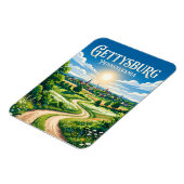 Magnet Flexible Gettysburg États-Unis (Côté Gauche)