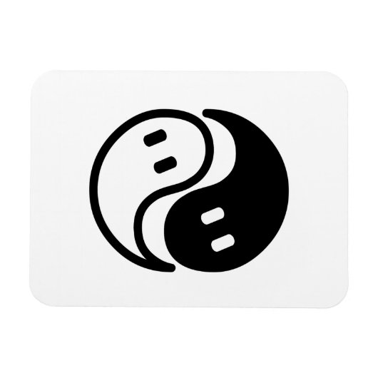 Magnet Flexible Ghost Yin Yang (Horizontal)