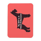Magnet Flexible Giant Schnauzer BFF (Vertical)