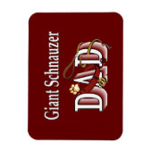 Magnet Flexible Giant Schnauzer Papa (Vertical)