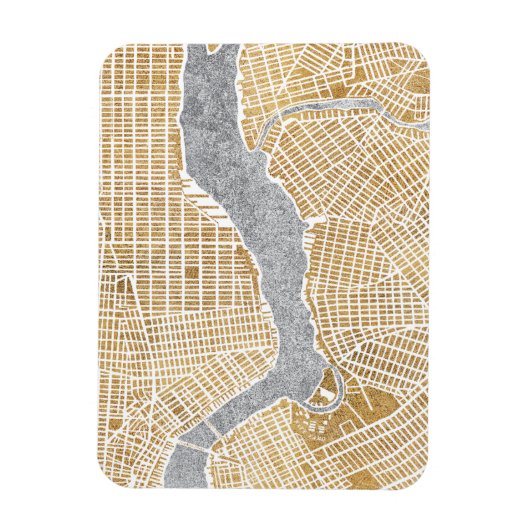 Magnet Flexible Gilded City (Vertical)