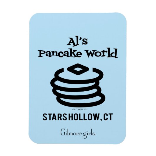 Magnet Flexible Gilmore Girls | Logo d'Al's Pancake World (Vertical)