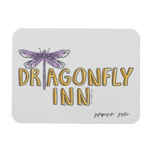 Magnet Flexible Gilmore Girls   Logo Dragonfly Inn Watercolor