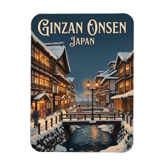 Magnet Flexible Ginzan Onsen Japon (Vertical)
