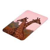 Magnet Flexible Girafe au ciel rose (Côté Gauche)