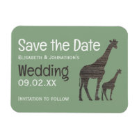 Girafe Safari Argile, Mariage Rustique Enregistrer