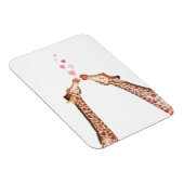 Magnet Flexible Girafes de baisers mignonnes aimant Saint-Valentin (Côté Droit)