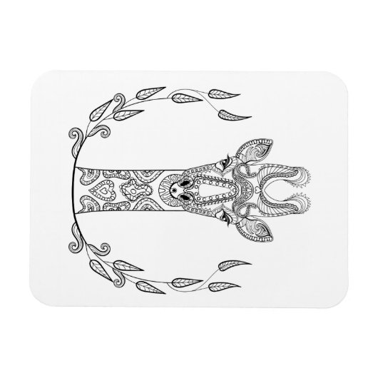 Magnet Flexible Giraffe inspirée (Horizontal)