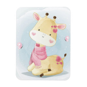 Magnet Flexible Giraffe Lover Baby Giraffe Avec Amour