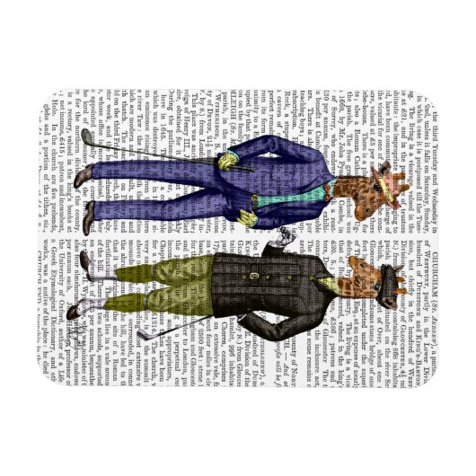 Magnet Flexible Giraffes de golf 2 (Horizontal)