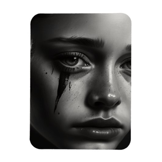Magnet Flexible Girl with tears (Vertical)