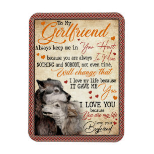 Magnet Flexible Girlfriend Gifts Letter To My Girlfriend
