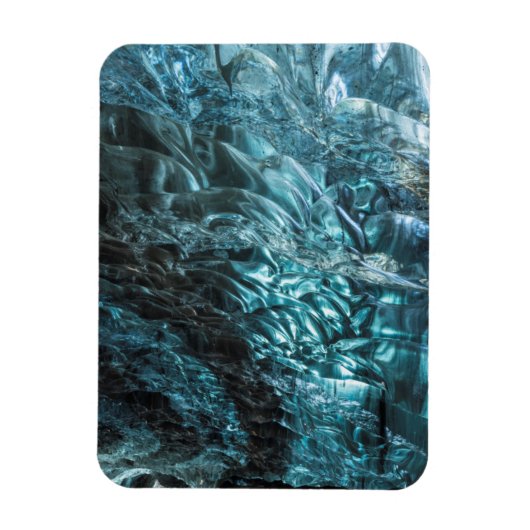 Magnet Flexible Glace bleue d'une grotte de glace, Islande (Vertical)