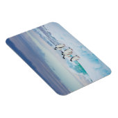 Magnet Flexible Glace et neige | Adelie Penguins Antarctique (Côté Droit)