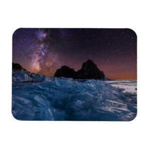 Magnet Flexible Glace et neige   Lac Baïkal, Sibérie, Russie