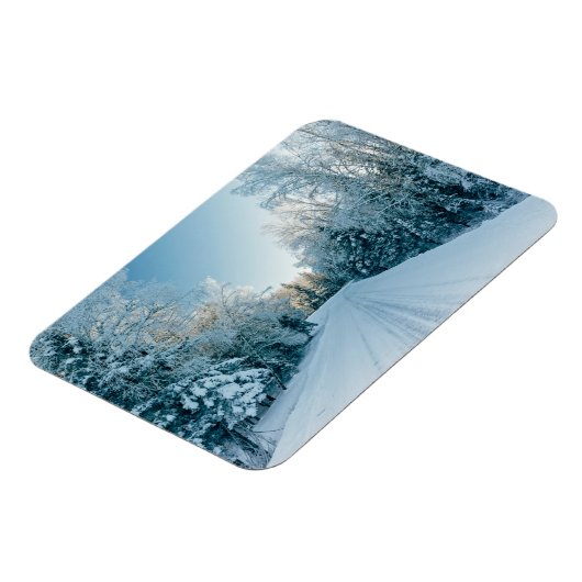 Magnet Flexible Glace et neige | Route d'hiver gelée Russie, Sibér (Côté Gauche)