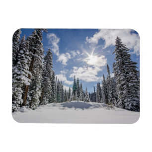 Magnet Flexible Glace et neige   Sunrise Winter Snow Alberta, Cana
