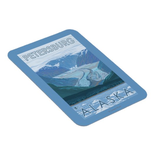 Magnet Flexible Glacier Scene (Côté Droit)