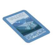 Magnet Flexible Glacier Scene - Valdez, Alaska (Côté Droit)