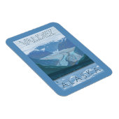 Magnet Flexible Glacier Scene - Valdez, Alaska (Côté Droit)