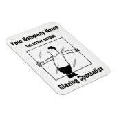 Magnet Flexible Glazier, verre et aimant à éblouissement (Côté Droit)