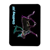 Magnet Flexible Gleðileg jól - Caribou électrique (Vertical)