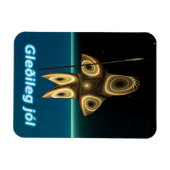 Magnet Flexible Gleðileg jól - Chasseur inuit fragile (Horizontal)