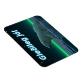 Magnet Flexible Gleðileg jól - Ours polaire de bord de glace (Côté Droit)