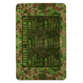 Magnet Flexible Glitter Measuring Conversion Kitchen Measure Guide (Vertical)