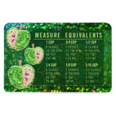 Magnet Flexible Glitter Measuring Conversion Kitchen Measure Guide (Horizontal)