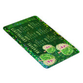 Magnet Flexible Glitter Measuring Conversion Kitchen Measure Guide (Côté Droit)