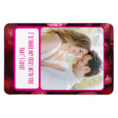 Magnet Flexible Glittery Love Partager Mes Fries Flexible (Horizontal)