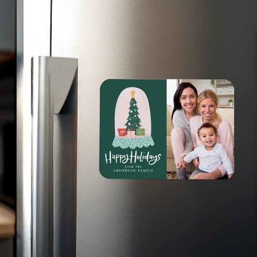 Magnet Flexible Globe de neige lunaire Vacances photo