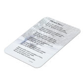 Magnet Flexible Glorieux Poème saisonnier de neige (Côté Gauche)