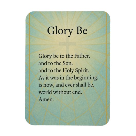 MAGNET FLEXIBLE GLORY BE (CATHOLIC PRAYER) (Vertical)