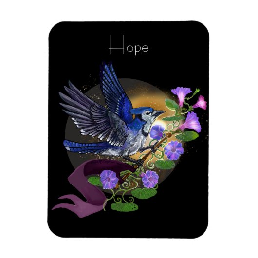 Magnet Flexible Glory BlueJay (Vertical)