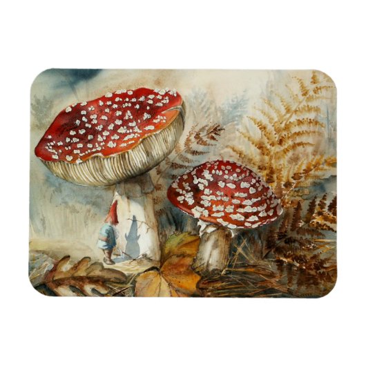 Magnet Flexible gnome aquarelle (Horizontal)